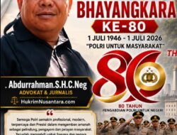 Abdurrahman.S.H.C.Neg Mengucapkan Selamat Hari Bhayangkara ke-80